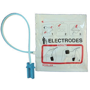 Électrodes Schiller pré-câblées défibrillateur Fred Easy et Skity